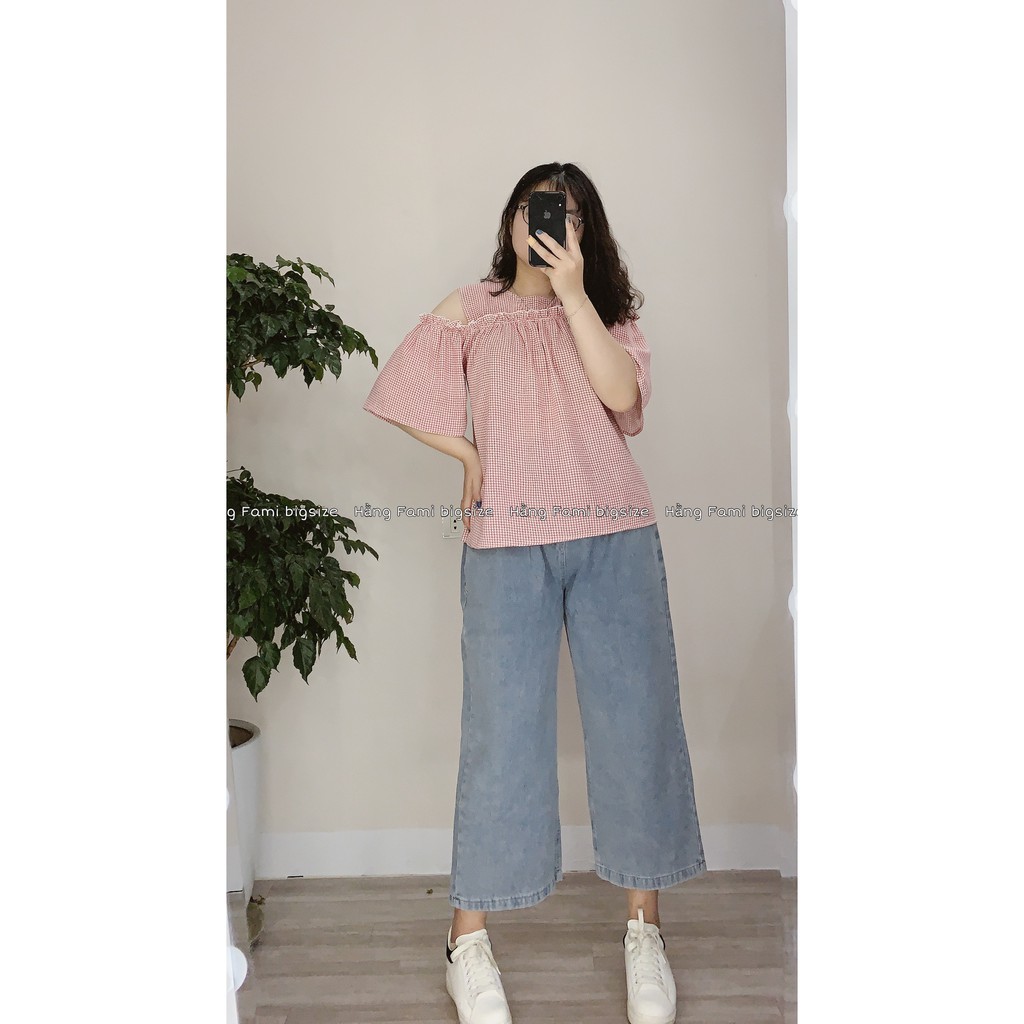 quần bò ống rộng bigsize