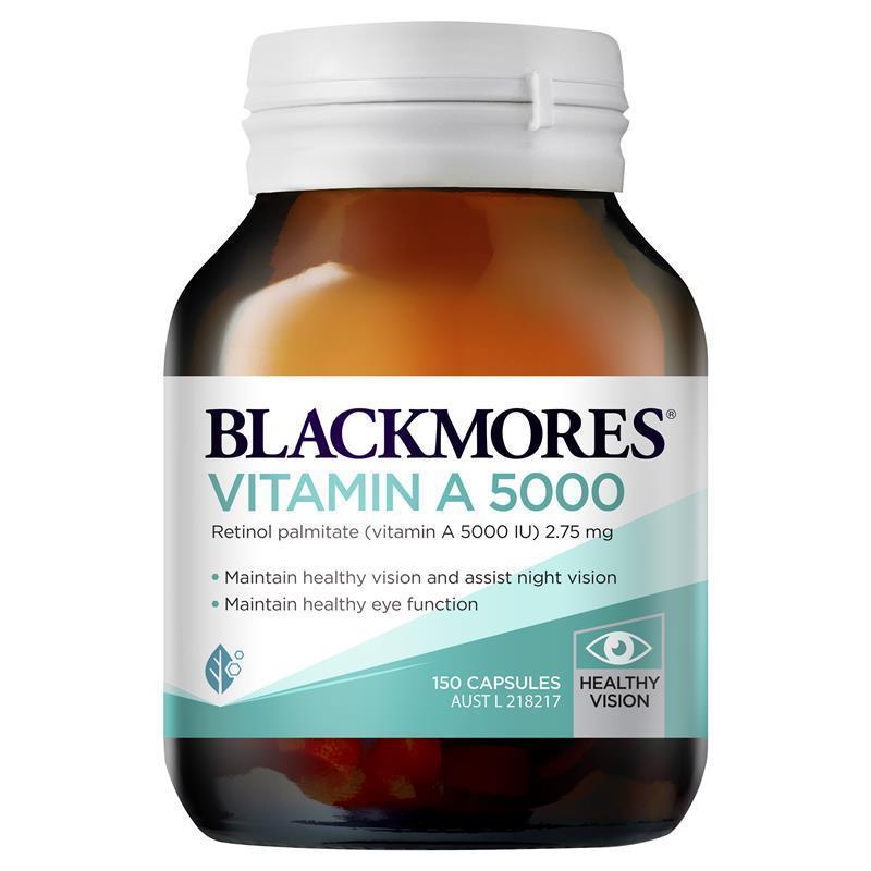 🌻  Viên uống Blackmores Vitamin A 5000IU Eye Care 150 viên, bổ sung vitamin A, bổ mắt chăm sóc sức khỏe thị lực