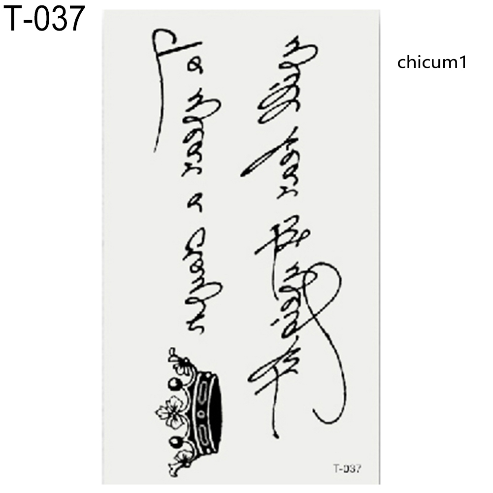 Hình xăm dán tạm thời họa tiết hoa và con vật chống thấm nước