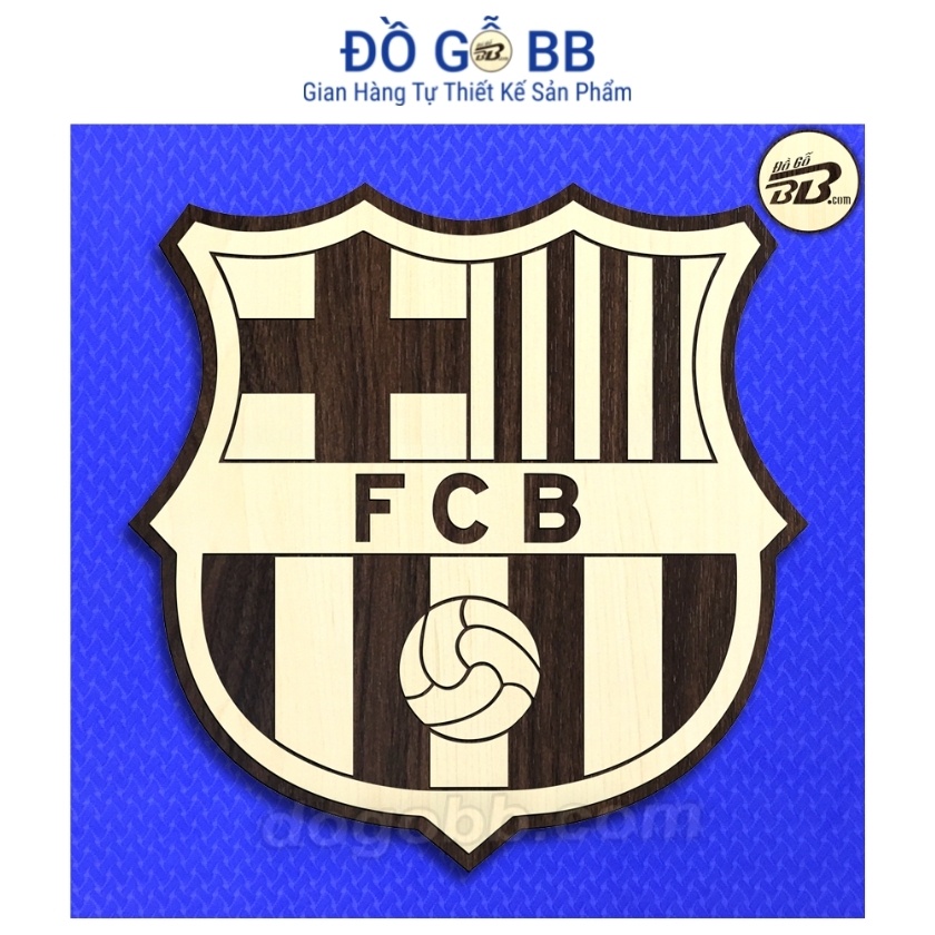 Logo Bóng Đá Logo Barcelona  Decor Trang Trí Treo Tường Bằng Gỗ Bền Rẻ Đẹp - Đồ Gỗ BB