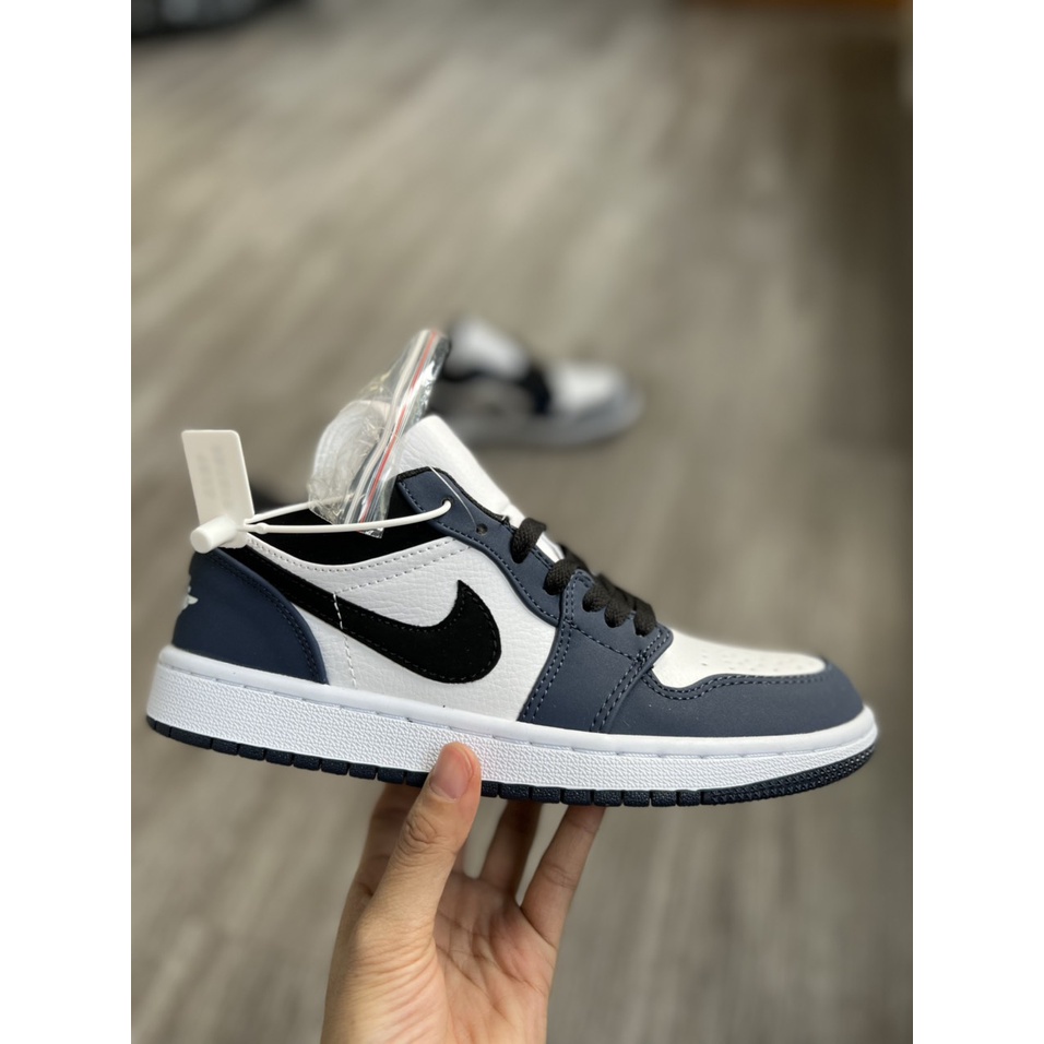 Giày thể thao nam nữ jordan 1 low xanh navy , Giày jd xanh than cổ thấp , Giày jd màu mới hottrend 2022, full box fubill
