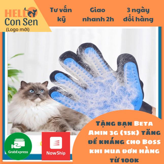 [Mã PET50K giảm Giảm 10% - Tối đa 50K đơn từ 250K] Găng tay massage và lấy lông cho chó mèo Cám ơn Sen