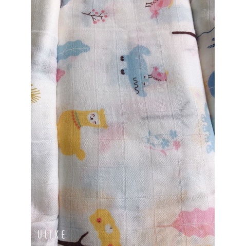 Khăn (chăn) tắm Aden sợi tre (KT 120x120) cho bé