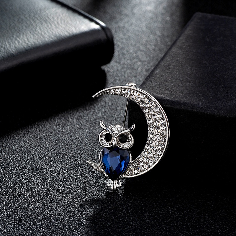 Cài Áo Hình Cú Mèo Đính Đá Dễ Thương