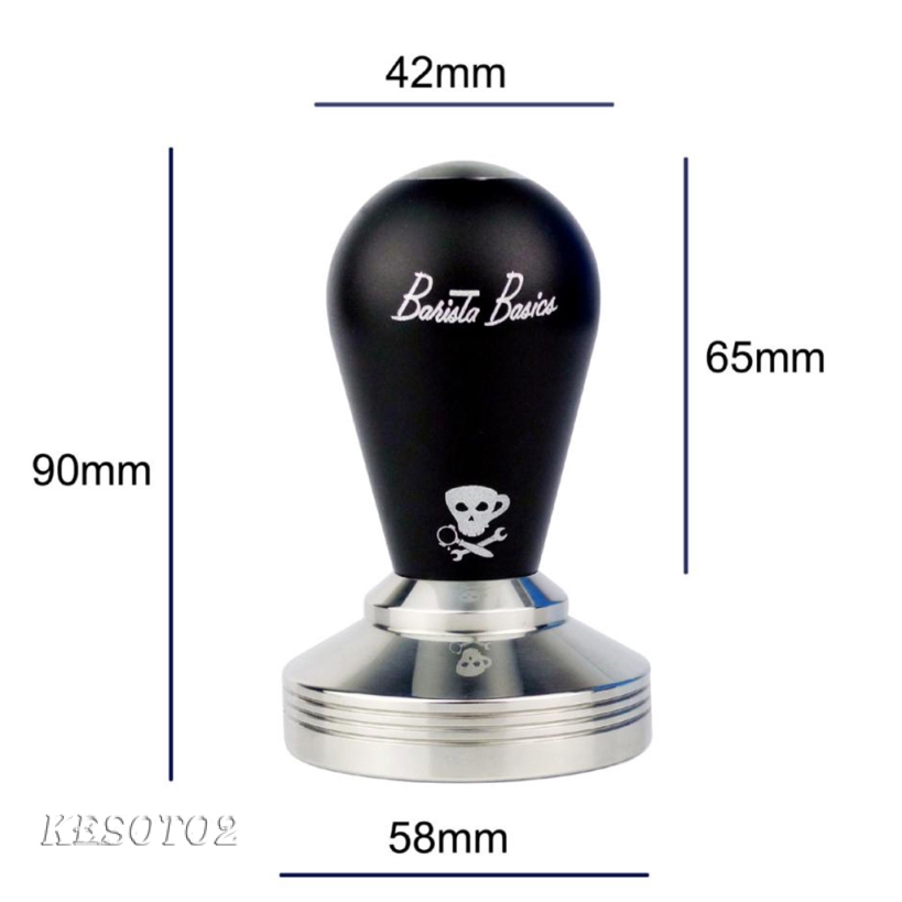 [KESOTO2] 58mm Monster Coffee Tamper Espresso Machine Coffee Beans Press Aluminum