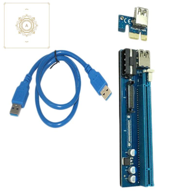 Card Chuyển Đổi Pci-E 1x Sang 16x 4pin + Sata Cho Win7 / 8 / 10