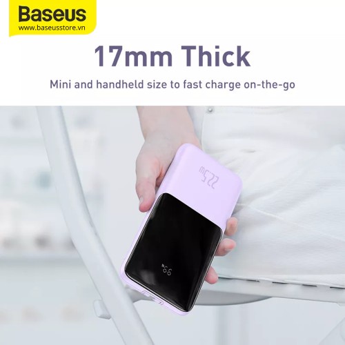 Pin Dự Phòng Sạc Nhanh Baseus Elf Digital Display Fast Charge Power Bank 10000mAh 22.5W