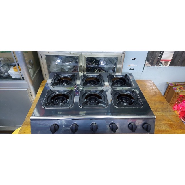 Bếp gas bánh xèo, cơm niêu 6 lò - Bếp ga 6 họng - Bếp ga 6 cửa