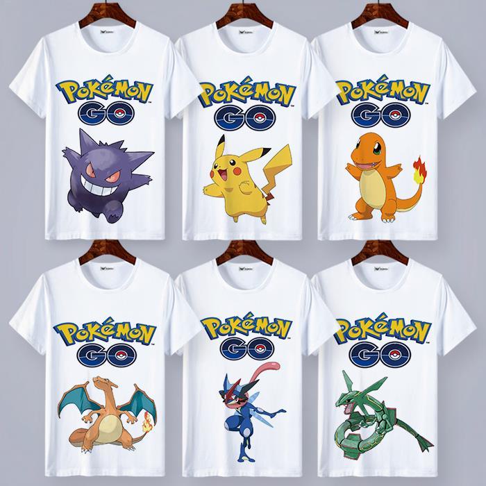Áo Thun Tay Ngắn In Hình Pokemon Ngộ Nghĩnh Đáng Yêu Cho Bé