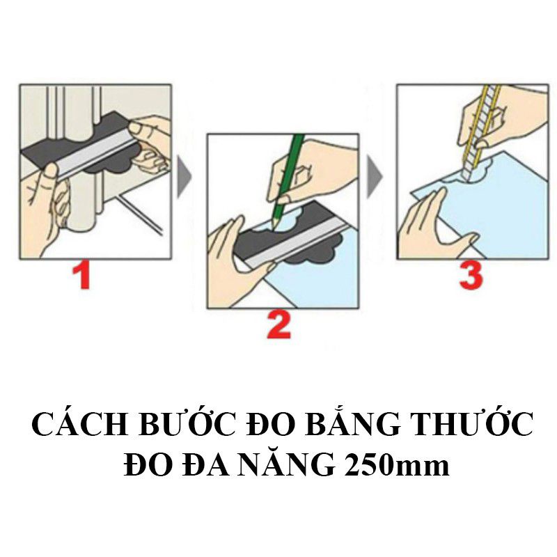 Thước Sao Chép Hình Dạng Đa Năng 250mm 🇻🇳 𝐅𝐑𝐄𝐄 𝐒𝐇𝐈𝐏 🇻🇳 Thước Lấy Dấu Góc