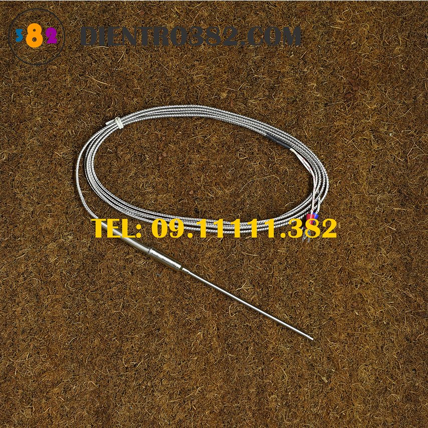 Dây cảm biến nhiệt WRNK- 191 đầu dò phi 3, Dây can K cảm biến nhiệt độ từ 0- 1100 độ, dây cảm biến K
