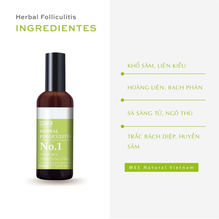 Combo 2 Tắm Trắng Nhau Thai Cừu , xịt viêm Nang Lông 100ml và Sữa Tắm 500ml MEE NATURAL