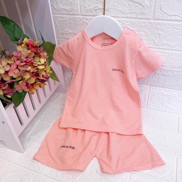 Bộ cộc tay thun gân mềm mịn mát cho bé trai bé gái [ LOẠI ĐẸP ]