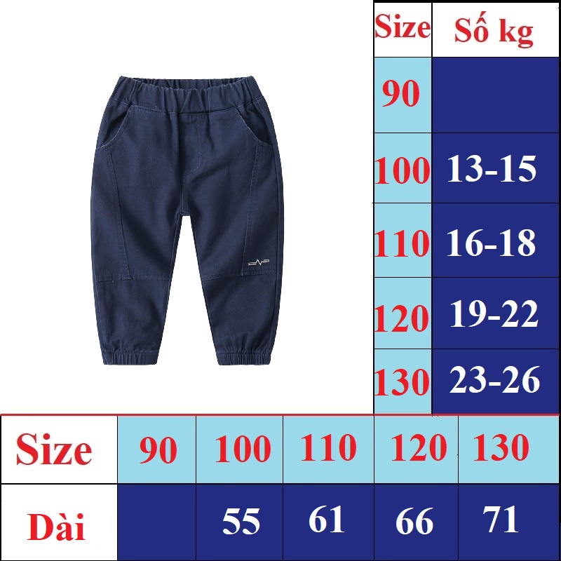 Quần dài kaki bé trai hàn quốc xuất xịn cho bé 1 đến 7 tuổi - Hãng 27Kids