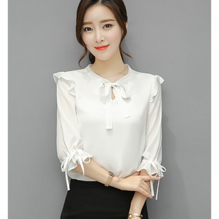 Áo kiểu nữ thắt nơ hk-sm0kw9