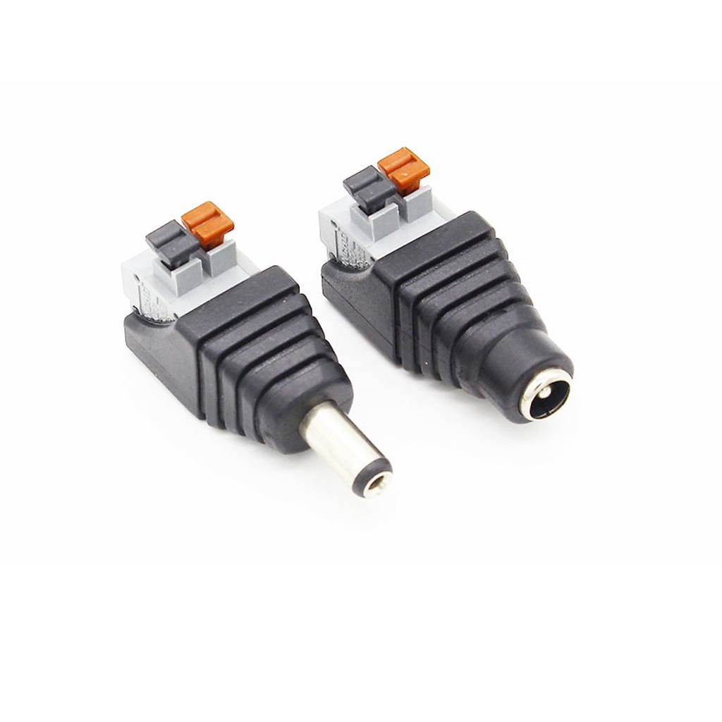 Đầu Kẹp Dây DC Đực | DC Cái 5.5x2.1mm