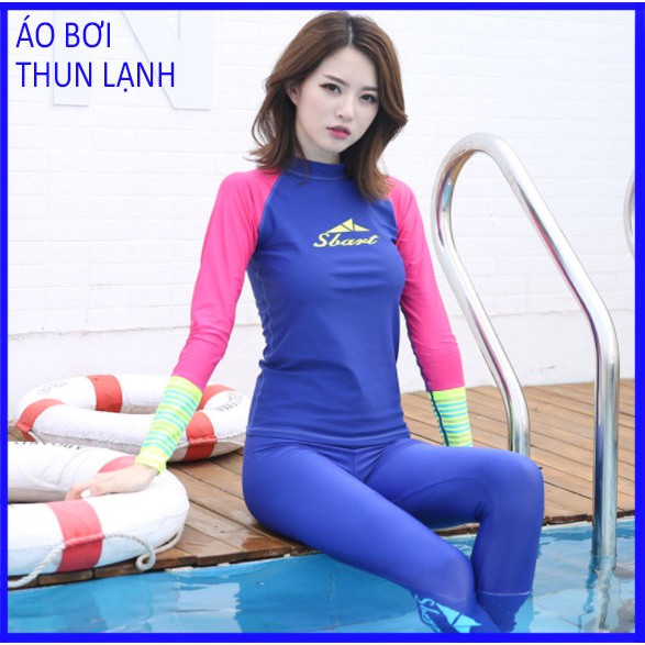 Áo bơi nữ dáng thể thao dài tay chống nắng SB