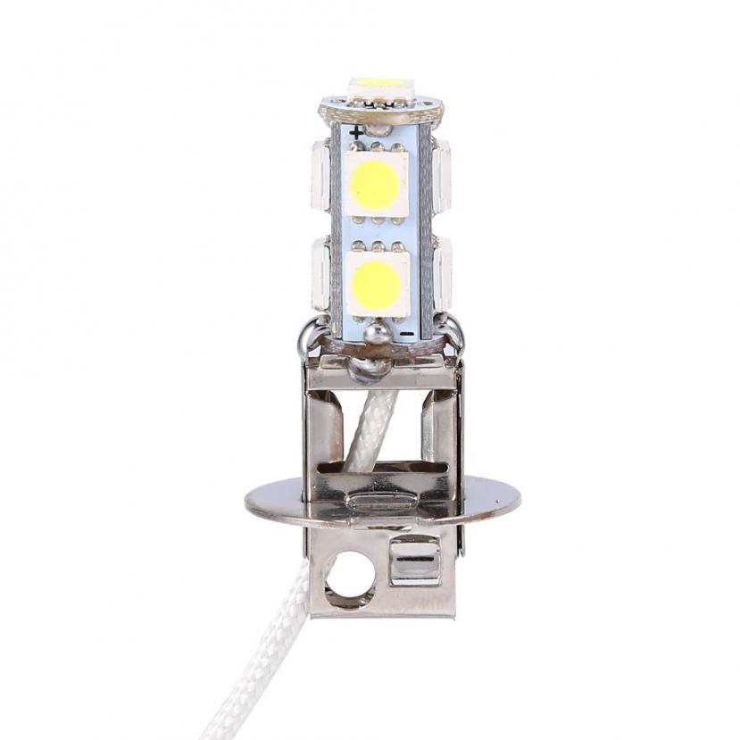 Bộ 2 bóng đèn LED xe hơi H3 5050 9 SMD LED DC12V 6500K cho xe hơi soi sương mù