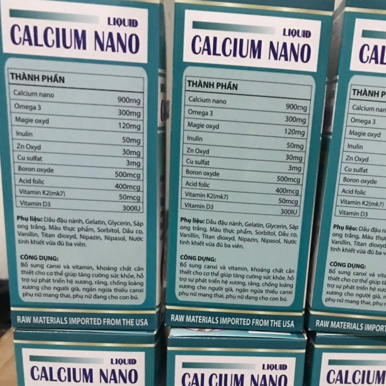 VIÊN UỐNG LIQUID CANXI NANO BỔ SUNG CANXI, PHÒNG NGỪA LOÃNG XƯƠNG