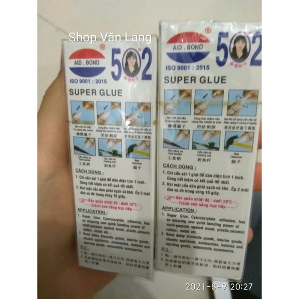 Keo 502 con voi siêu dính - hàng chuẩn loại 1