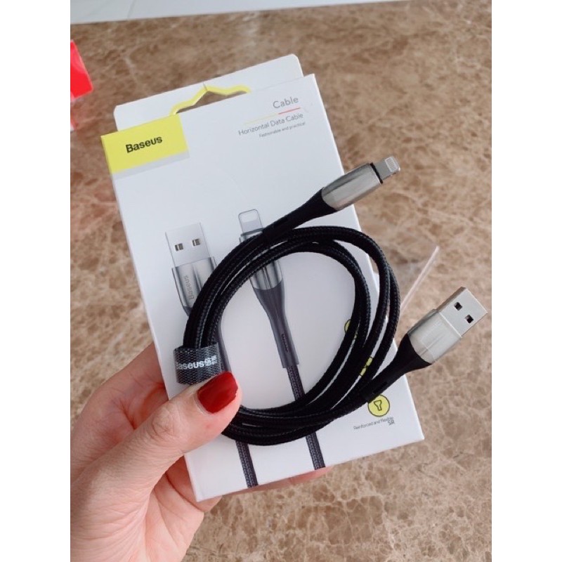 ✅CHÍNH HÃNG✅Cáp sạc nhanh iPhone - Cáp Lightning Baseus-Siêu bền-Chống Gẫy Đứt -Có Đèn LED-Cáp IPhone6/7/8Plus/X/XsMax