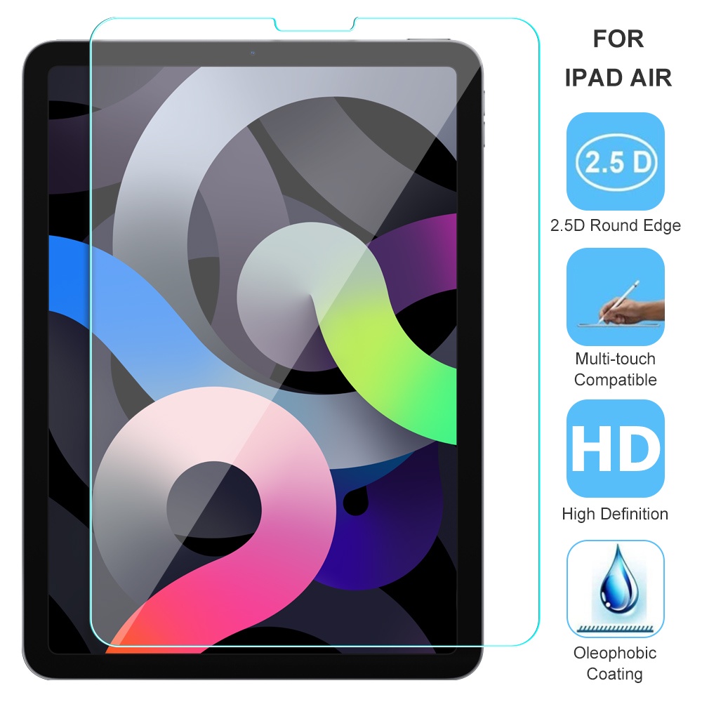 Kính Cường Lực 9h Chống Sốc Bảo Vệ Toàn Màn Hình Cho Ipad Air 4 Ipad Pro Ipad Air3 Ipad 5 6 7 Ipad 7 8
