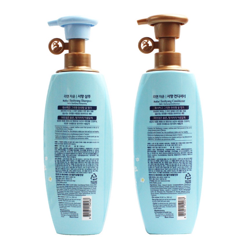 Dầu gội thảo mộc - hương hoa Thụy Hương Seohyang Hiệu Ree Hàn Quốc 500ml