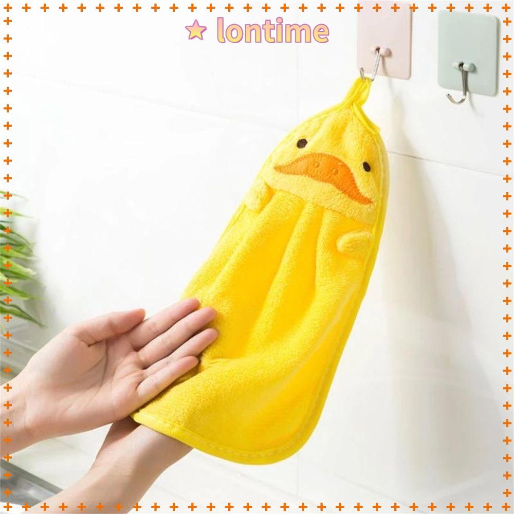 Khăn lau tay treo tường bằng vải bông mềm hình động vật hoạt hình dễ thương