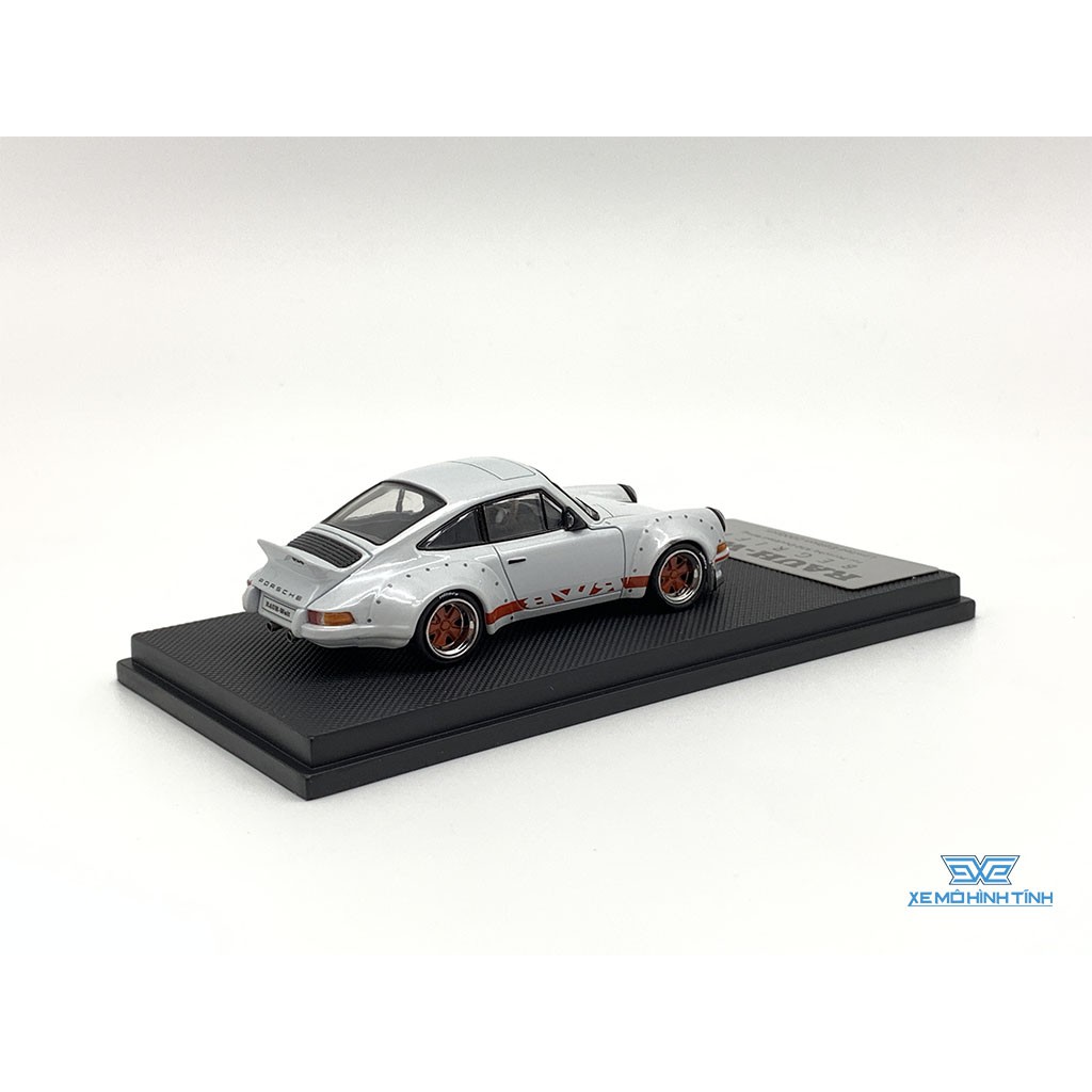 Xe Mô Hình Porsche RWB 930 Ducktail Wing Pearl 1:64 ModelCollect ( Trắng )