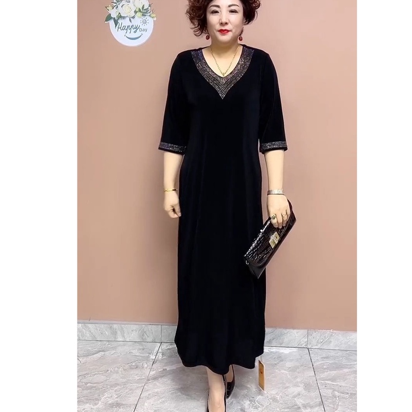 Đầm Dáng Rộng Thiết Kế Thanh Lịch Thời Trang Xuân Hè Mới Cho Nữ Cỡ Lớn 2022