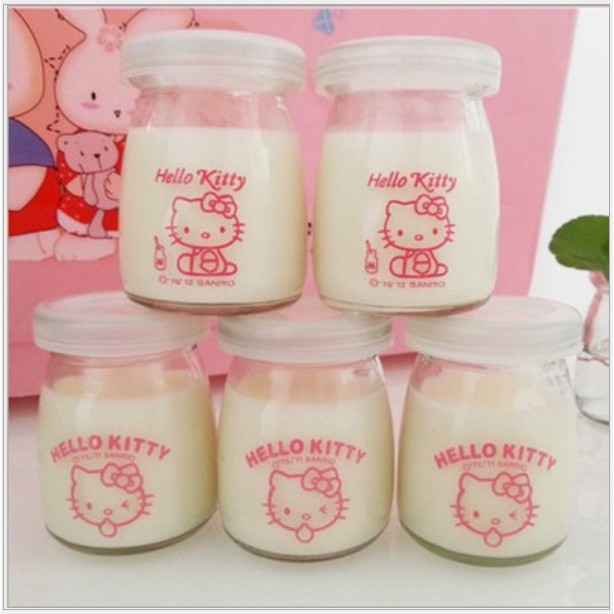 Hộp 12 Hũ Thủy Tinh Làm Sữa Chua/ Caramen/ Đựng Gia Vị 100 ML
