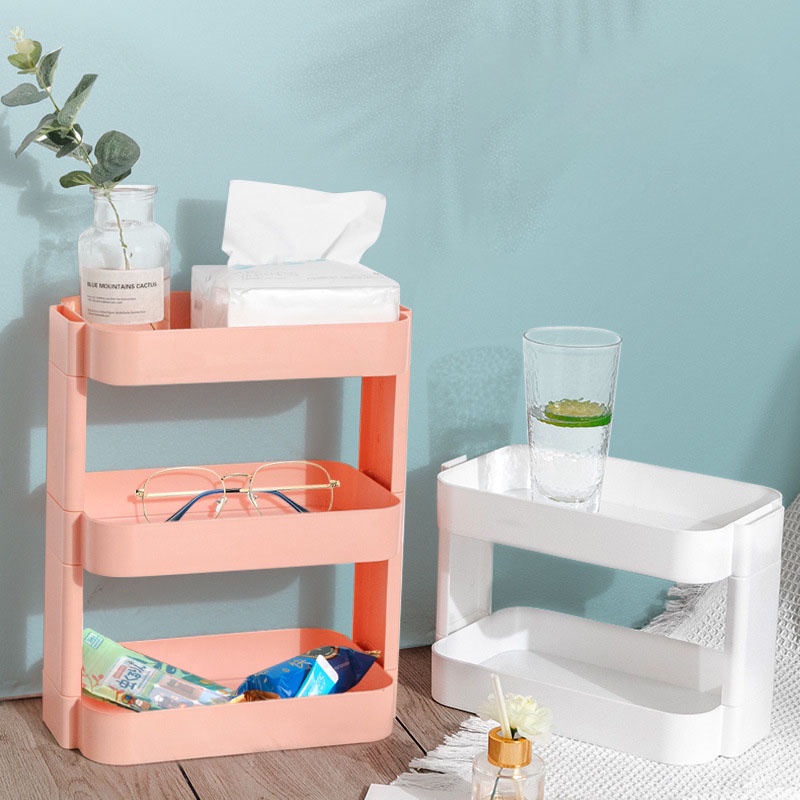 Kệ Đựng Mỹ Phẩm Nhiều Tầng Có Thể Gấp Gọn Tiện Dụng Cho Gia Đình / Văn Phòng