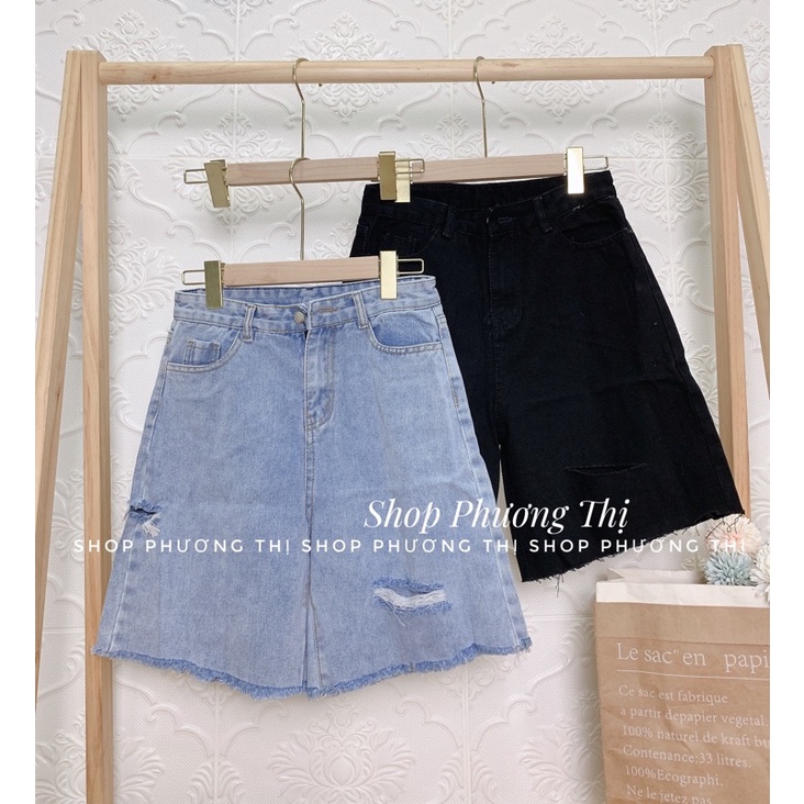 QUẦN SHORT JEANS RÁCH (video/sẵn)