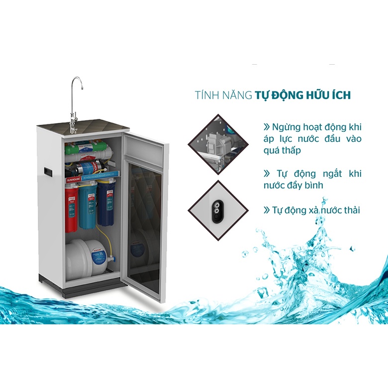 Máy Lọc Nước RO SUNHOUSE SHA8858K 8 Lõi- Điện máy Sunmy- Bảo hành chính hãng toàn quốc