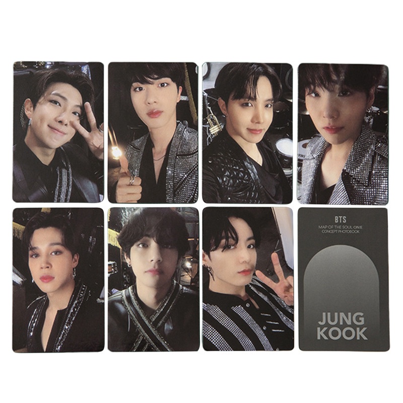 Set 6/7 tấm thẻ ảnh in hình các thành viên nhóm BTS