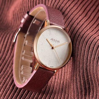 Đồng hồ nữ dây da Julius Hàn Quốc Ja-953