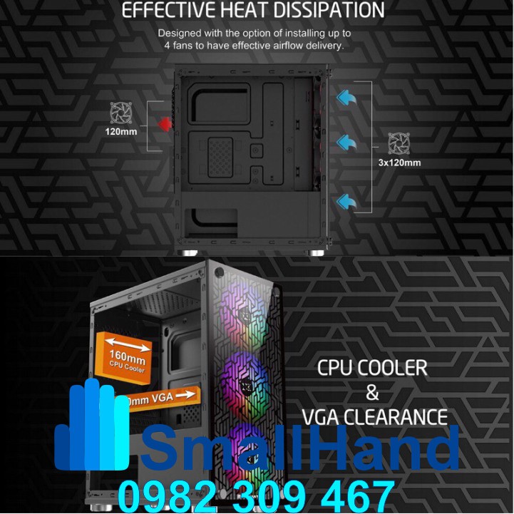 Vỏ case cho PC XIGMATEK NYX ( Micro-ATX ) – Hàng Chính Hãng – Bảo hành 1 năm