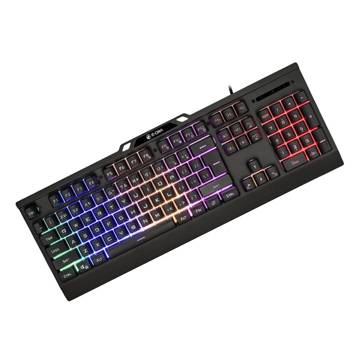 Bàn phím máy tính, bàn phím gaming, bàn phím giả cơ chơi game có dây E-Dra EK701 RGB - Led RGB - Hàng chính hãng