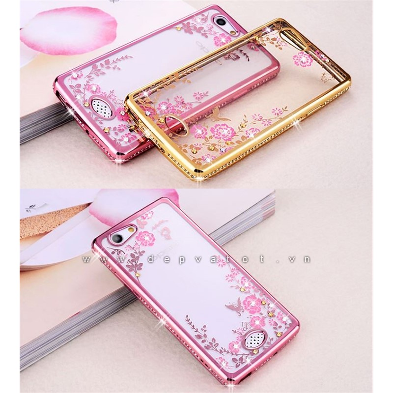 Ốp lưng Neo 5 A31 dẻo hình hoa