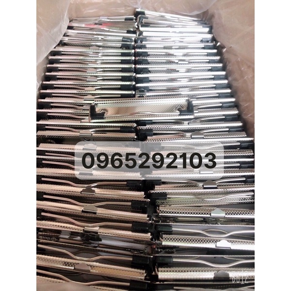 10c Kẹp trình ký inox kẹp Giữ Giấy 12cm Inox có vân Gồm Cả Đinh Ốc, Kẹp Bảng Tin, Tài Liệu