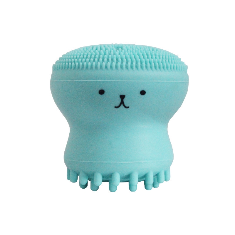 [Hàng mới về] Dụng cụ mát xa bằng silicon hình con bạch tuộc làm sạch sâu cho da mặt