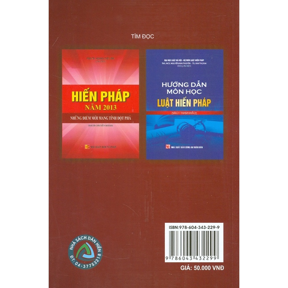 Sách - Hiến Pháp Nước Cộng Hòa Xã Hội Chủ Nghĩa Việt Nam (Các Bản Hiến Pháp Năm 2013-1992-1980-1959-1946)