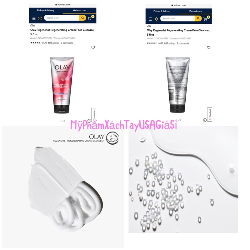 Sữa rửa mặt chống lão hóa Olay Regenerist Cleanser dạng tuýp 150ml