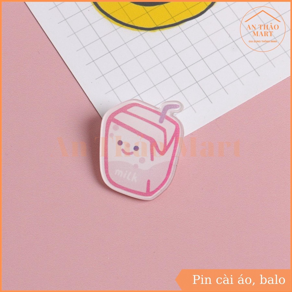 Pin Cài Áo, Balo, Túi Xách Hoạt Hình Chipi Dễ Thương