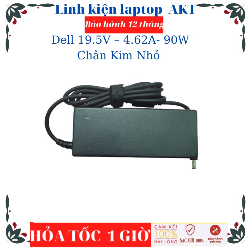 Sạc laptop Dell 19.5V – 4.62A- 90W- ZIN chân kim nhỏ 4.5*3.0mm DELL 5568 3558 3458 3559 5458 5759