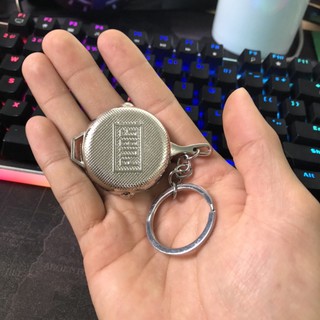 Móc Khoá PUBG Hình Chảo Màu Bạc
