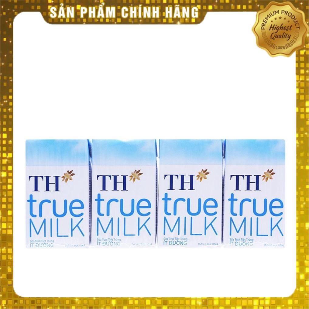 Sữa TH True Milk hộp 110ml lốc lẻ gồm 4 hộp