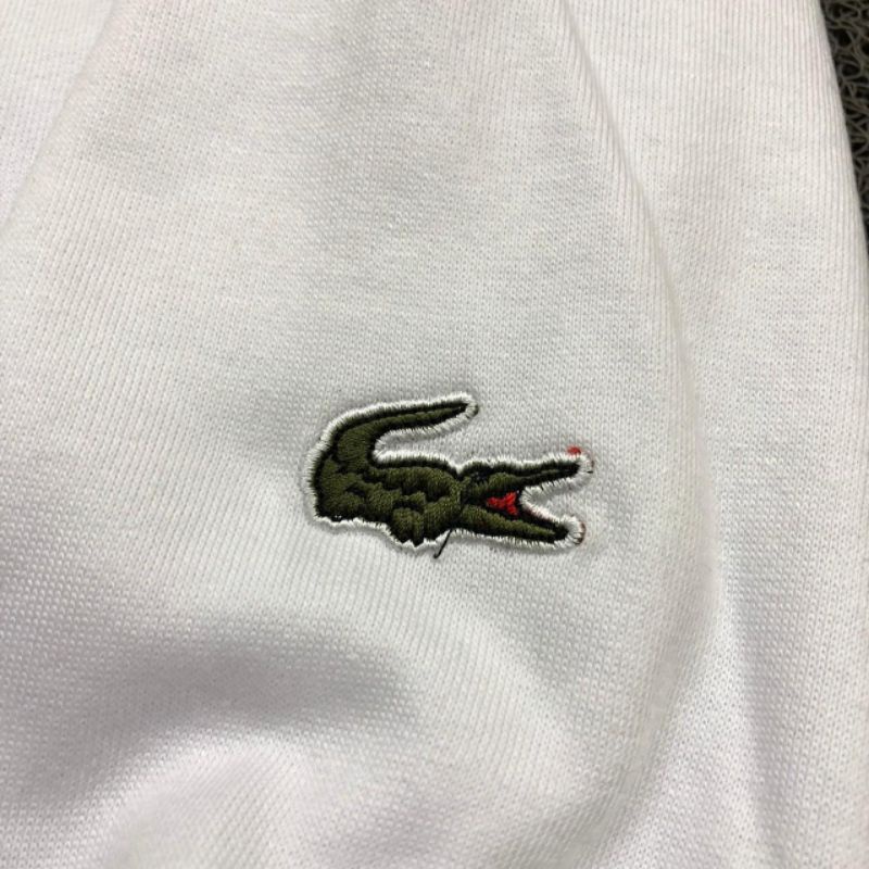 Áo Sweater Lac0Ste CR0CCODILE Cổ Thuyền Màu Trắng | BigBuy360 - bigbuy360.vn