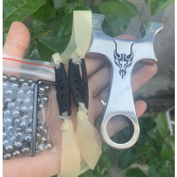 NÁ CAO SU ĐẦU RỒNG TẶNG 3 DÂY THUN VÀ 100 BI