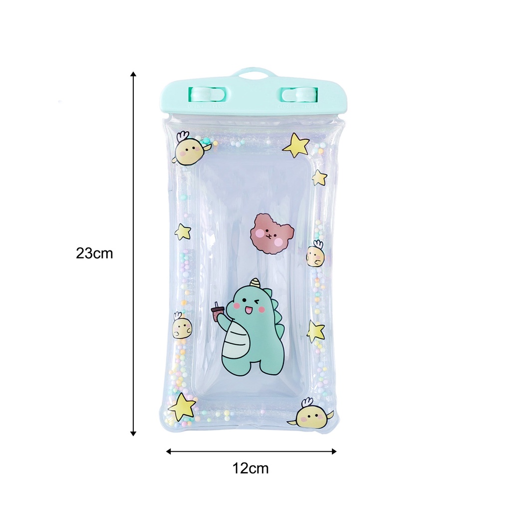 Túi Đựng Điện Thoại Siêu Mỏng Chống Nước Ip68 Họa Tiết Hoạt Hình